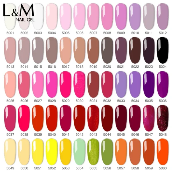 IBDgel Gel Nail Kit - 120 Colors Non-Toxic UV LED Gel Polish for Manicure