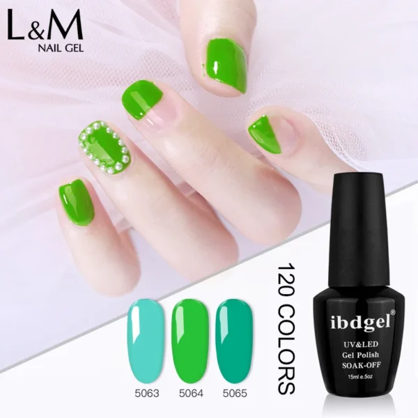 IBDgel Gel Nail Kit - 120 Colors Non-Toxic UV LED Gel Polish for Manicure - Image 3