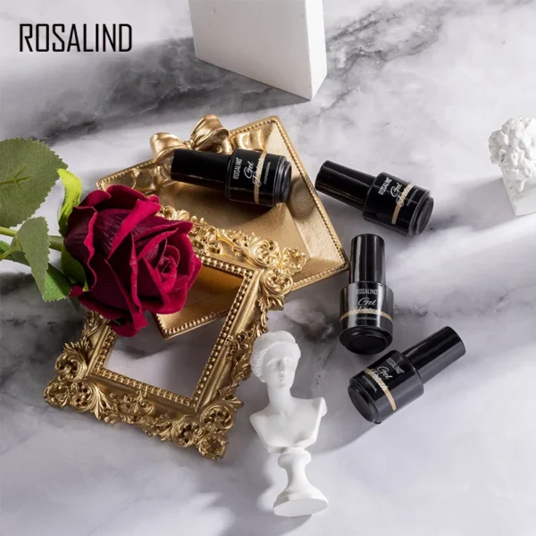 ROSALIND Gel Nail Kit with Base & Top Coat for Manicure - Image 5