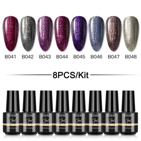 ROSALIND Gel Nail Kit with Base & Top Coat for Manicure - Image 2