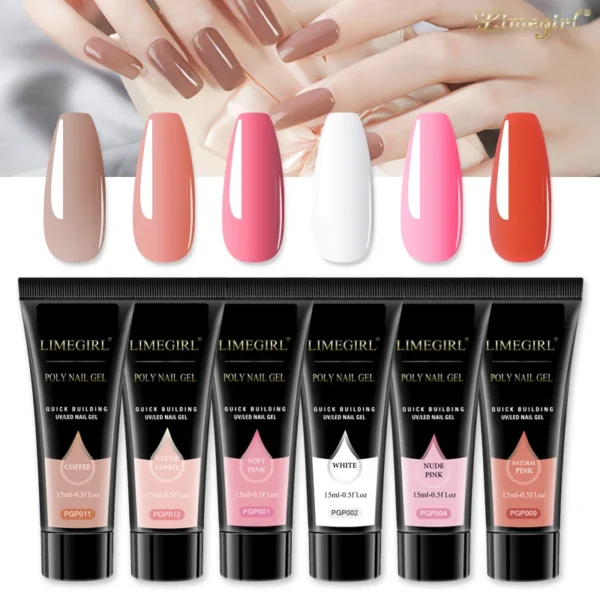 Gel Nail Kit Poly Nail Gel Extending Soaking Acrylic Varnish for Novices - Image 3