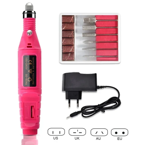 Gel Nail Kit for Quick Extension with LED Lamp & Portable Automatic Polish Machine - Image 3