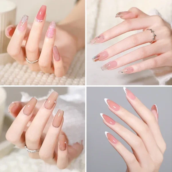 Gel Nail Kit for Quick Extension with LED Lamp & Portable Automatic Polish Machine - Image 6