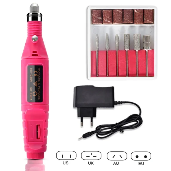 Gel Nail Kit with UV Lamp, Polish Set, Manicure Tools & Nail Drill Machine - Image 5