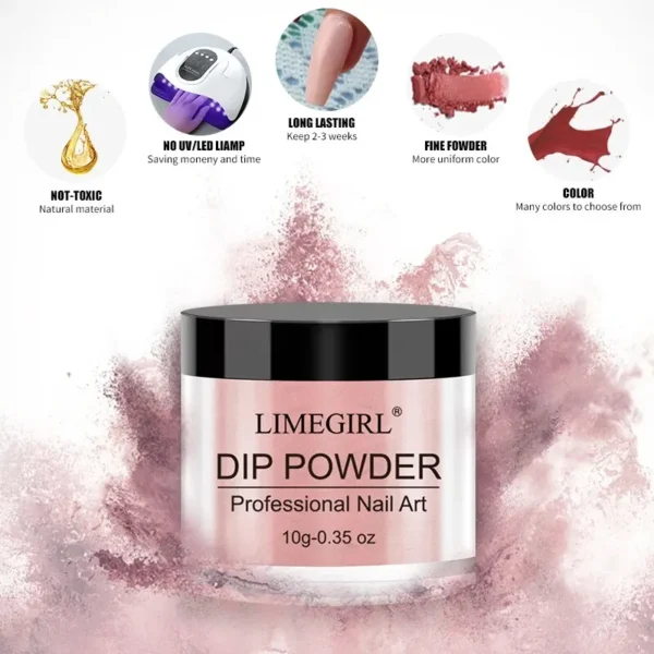 23Pcs Gel Nail Kit - Glitter Dip Powder, No Lamp Needed - Image 5
