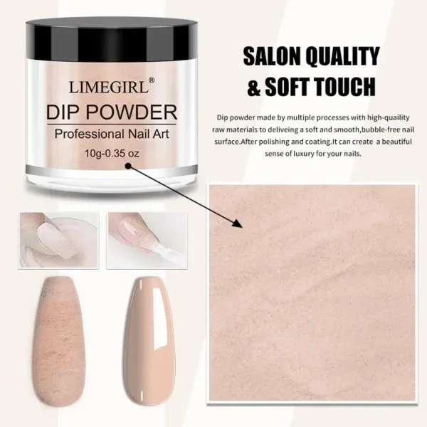 23Pcs Gel Nail Kit - Glitter Dip Powder, No Lamp Needed - Image 3