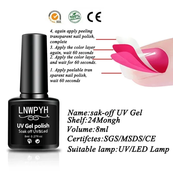 Gel Nail Kit for Quick Extension with LED Lamp & Portable Automatic Polish Machine - Image 4