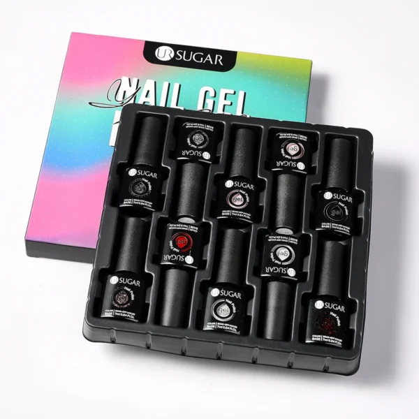 Nail Kit Set 10Pcs - Professional Gel Polish Nude Purple Colors - Image 6