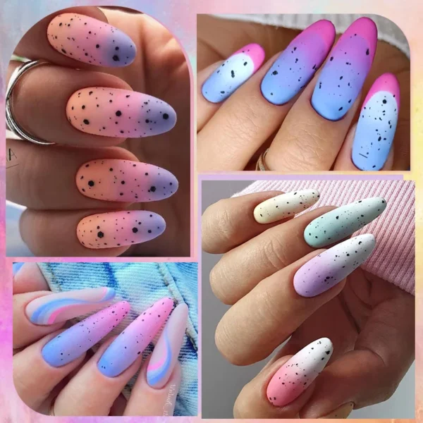 LILYCUTE 6PCs Thermal Gel Nail Kit - Temperature Changing Soak Off - Image 4