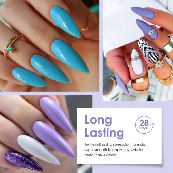 Nail Kit Set 12Pcs Autumn Colors Soak Off UV LED Varnish - Image 2